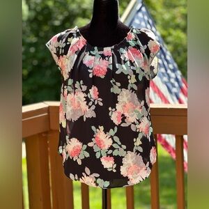 LC Lauren Conrad floral blouse